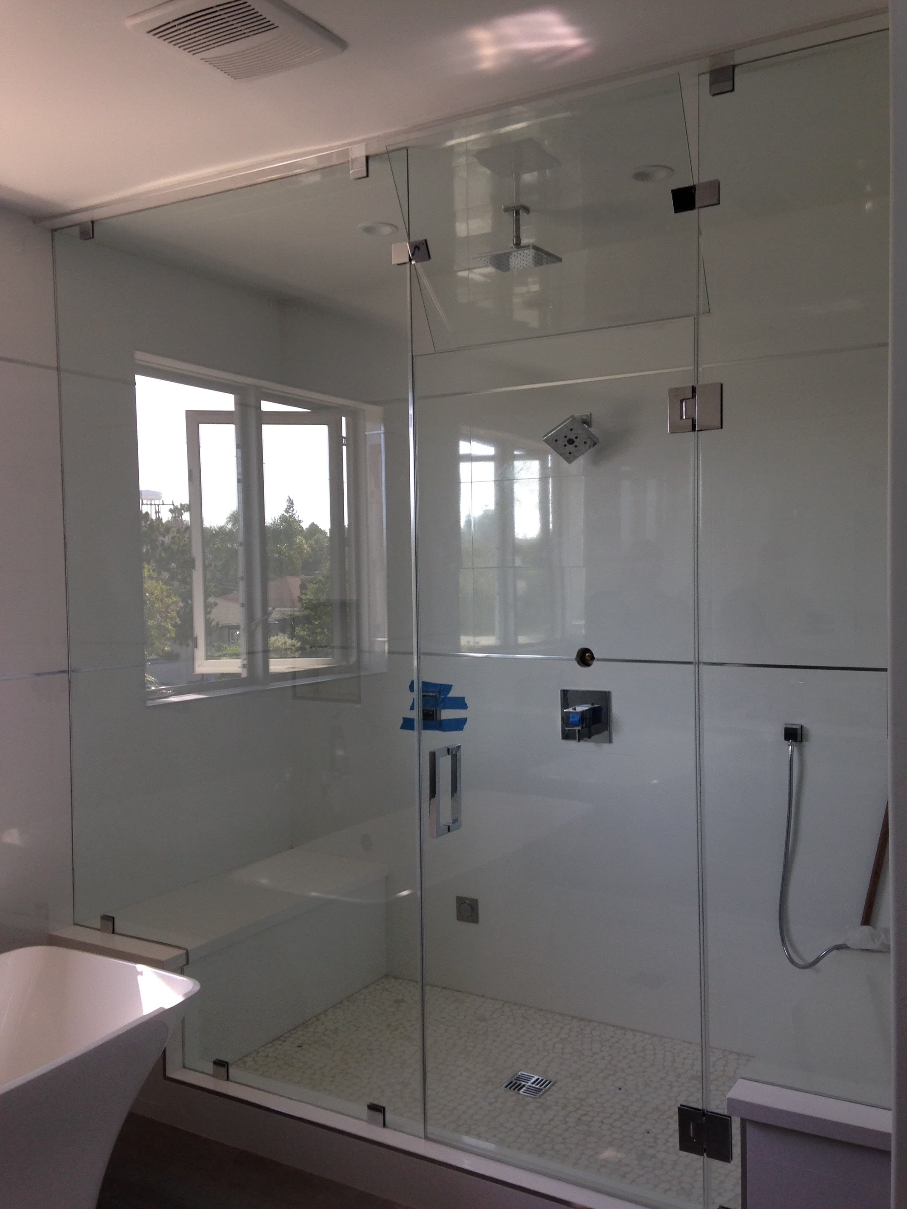 Custom shower glass