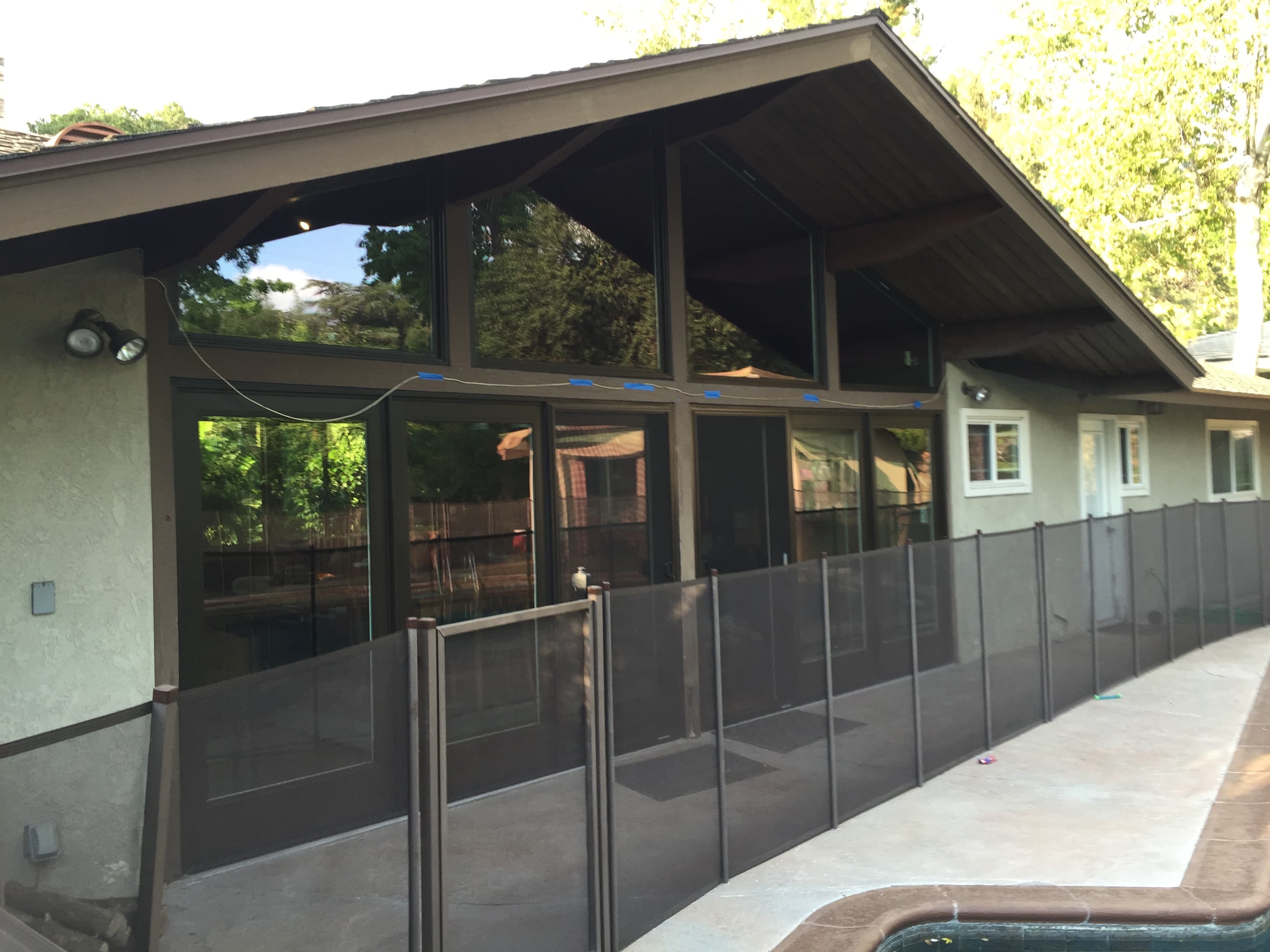 Black frame modern doors