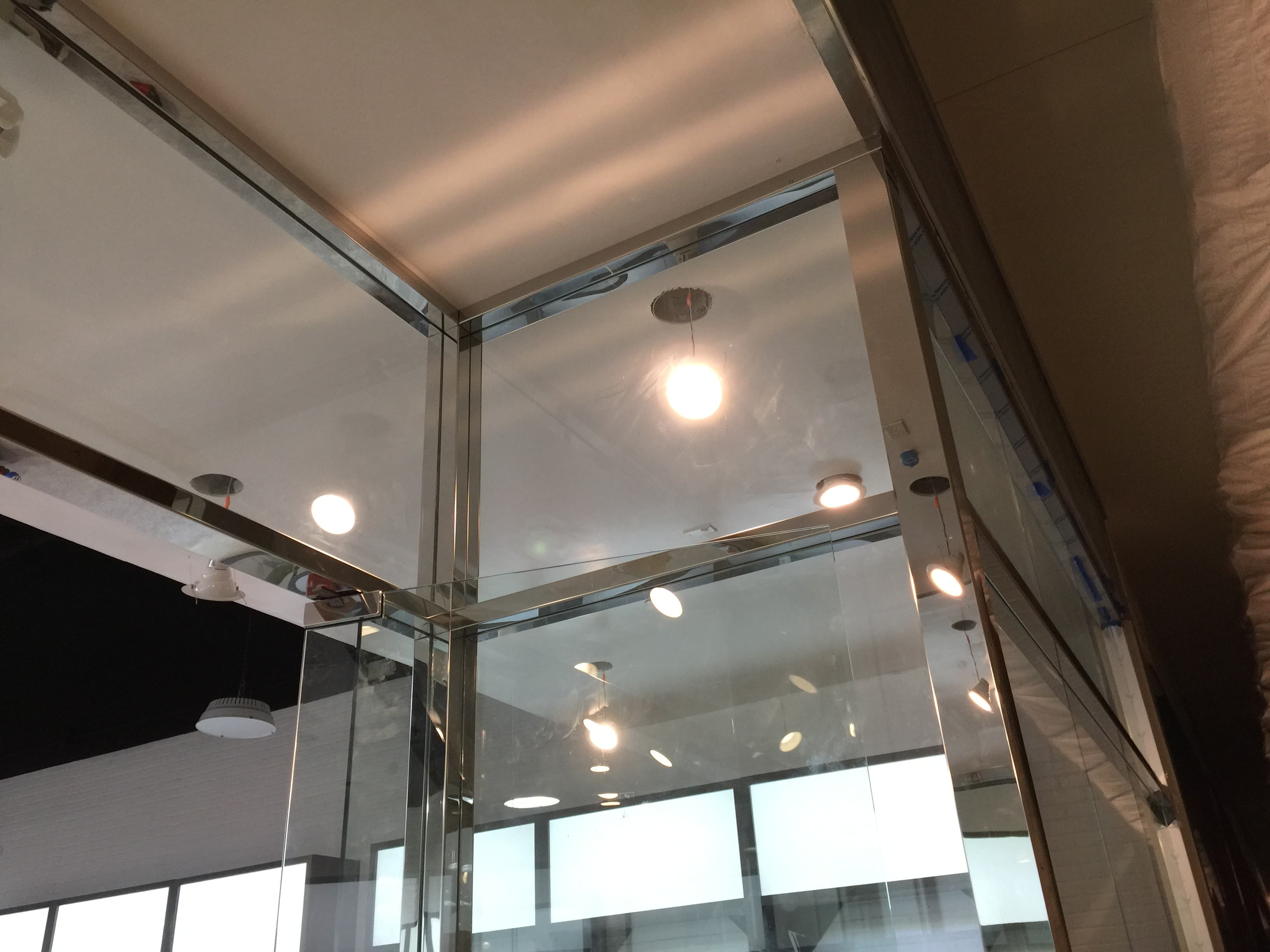 Commercial glass front